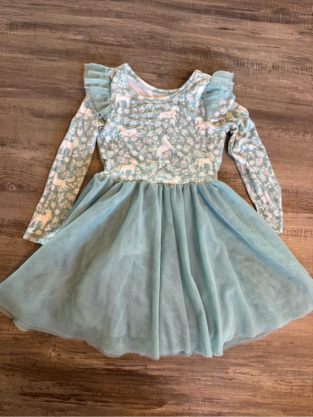 Little Sleepies Unicorn Garden Twirl Dress